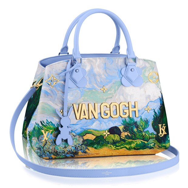 LONDON, UK. 11 March, 2022 . A staff member holds Louis Vuitton x Jeff  Koons: a Van Gogh 'Palm Springs' Backpack, Limited Edition Masters  Collection, 207. Estimate: £1,500 – 2,000 which will