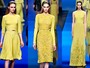 O amarelo foi destaque nos vestidos refinados de Elie Saab