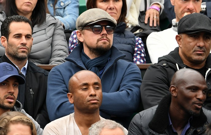 Leonardo DiCaprio na final entre Novak Djokovic e Andy Murray em Roland Garros (Foto: Getty Images) Leonardo DiCaprio na final entre Novak Djokovic e Andy Murray em Roland Garros (Foto: Getty Images)