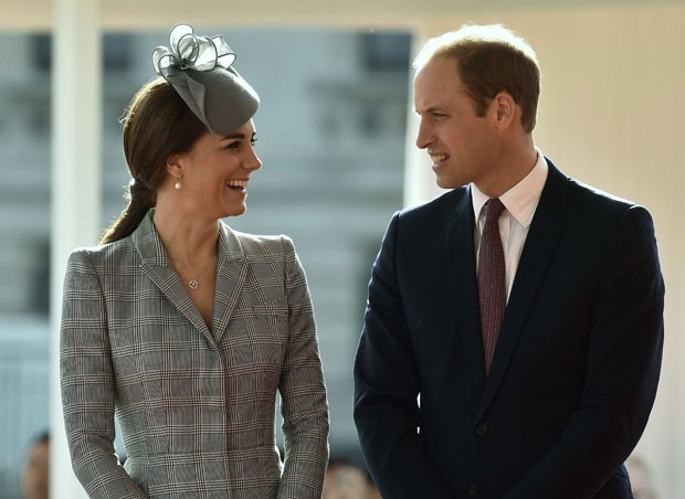 William e Kate são vistos em evento em Londres nesta terça-feira (21) (Foto: Toby Melville/Reuters) William e Kate são vistos em evento em Londres nesta terça-feira (21) (Foto: Toby Melville/Reuters)