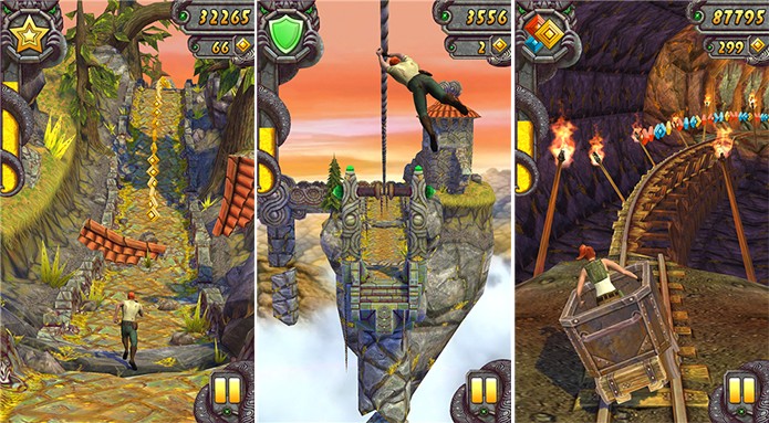 Temple Run 2 é um game famoso que acaba de ser disponibilizado para aparelhos com 512 Mb de RAM (Foto: Divulgação/Windows Phone Store)