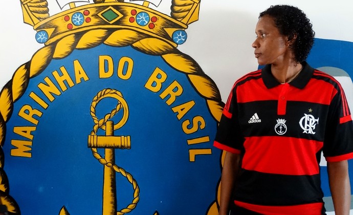 Tânia Maranhão futebol feminino Flamengo (Foto: Jessica Mello / GloboEsporte.com)