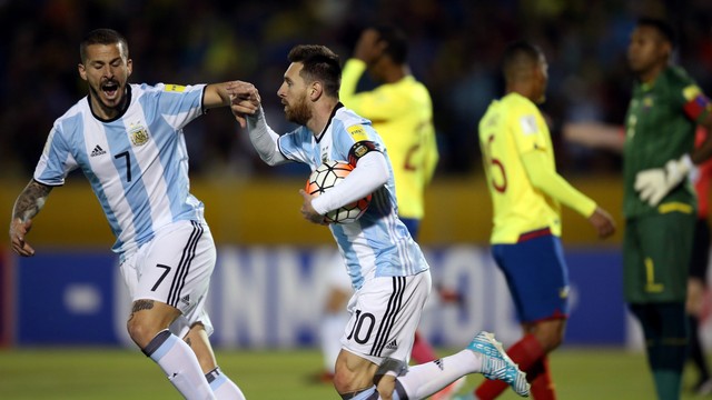 Equador x Argentina (créditos: EFE)