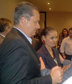 Eduardo Campos e Marina Silva se encontraram em São Paulo (Foto: Rosanne D'Agostino/G1)