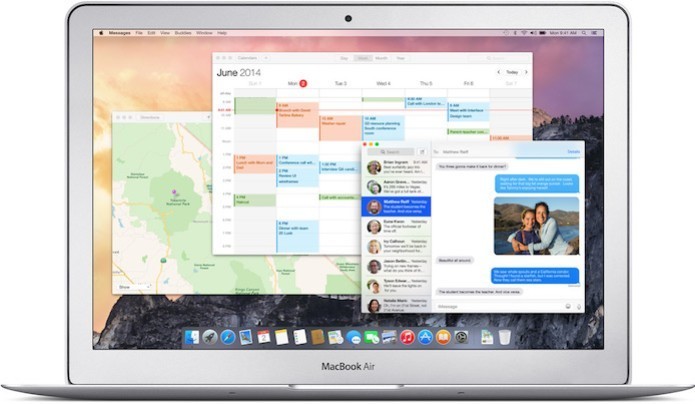 Mensagens do Yosemite: abra uma janelas separada para uma conversa (Foto: Divulgação/Apple)