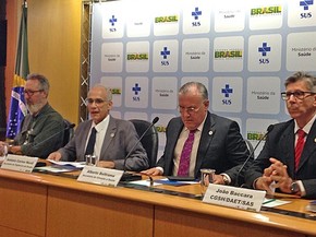 Técnicos do Ministério da Saúde apresentam dados sobre casos suspeitos de microcefalia no país (Foto: Marianna Holanda/G1) Técnicos do Ministério da Saúde apresentam dados sobre casos suspeitos de microcefalia no país (Foto: Marianna Holanda/G1)
