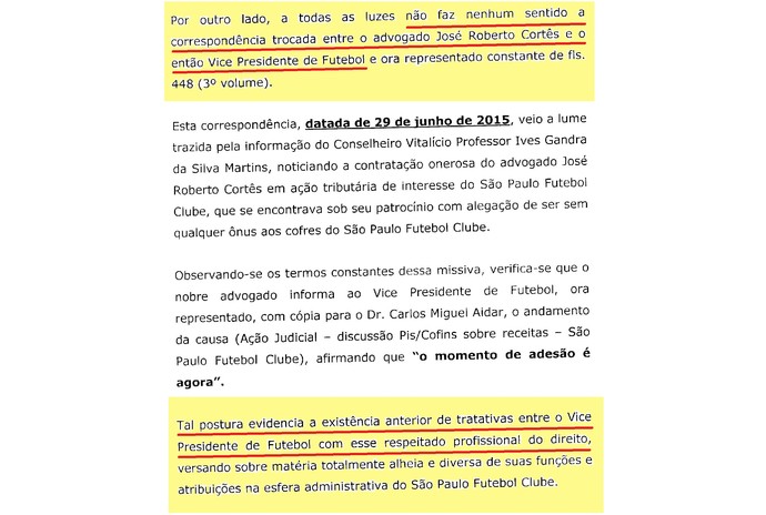(editado) Parecer Comitê Ética São Paulo Página 11 (Foto: Arte: GloboEsporte.com)