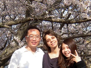 A família de Gabriela Nichimura, no Japão (Foto: Arquivo Pessoal / Silmara Nichimura)
