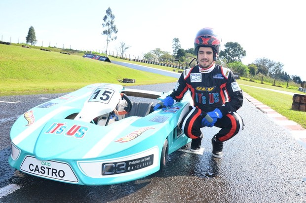 Caio Castro no kart dos artistas (Foto: Caio Duran/AgNews) Caio Castro no kart dos artistas (Foto: Caio Duran/AgNews)