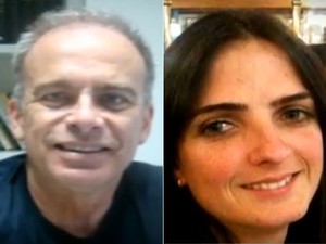 Desembargador Ricardo Areosa e a mulher, Cristiane, mortos após incêndio (Foto: Reprodução / TV Globo)