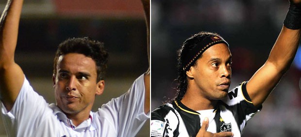 Montagem Jadson Ronaldinho São Paulo x Atlético-MG (Foto: Editoria de Arte)