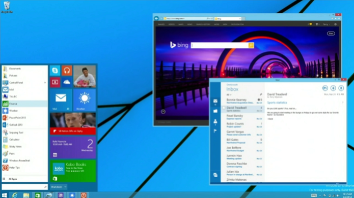 Menu Iniciar deve estar de volta na nova versão do Windows (Foto: Reprodução/Microsoft)