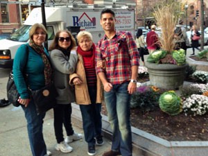 Remo Andrade com a família em Boston (Foto: Arquivo pessoal)