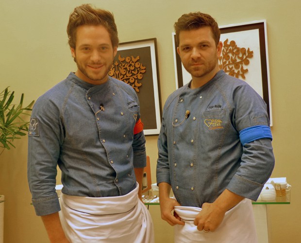 Dalton Rangel e Guga Rocha são os chefs-anjo do Super Chef Celebridades (Foto: Mais Você/TV Globo)