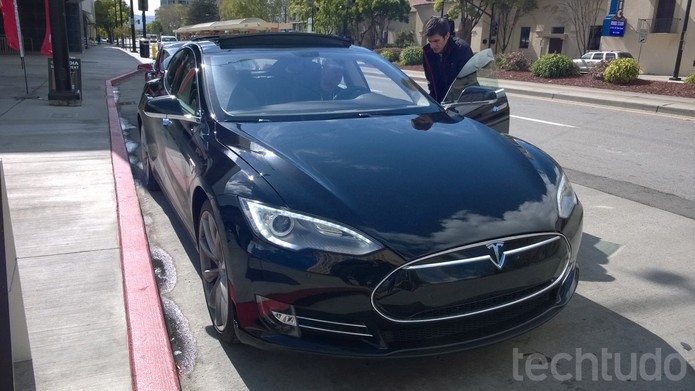 Nvidia equipa Tesla de luxo com processador Tegra na GTC 2014 (Foto: Isadora Díaz/TechTudo)