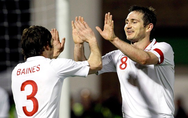 Lampard comemoração Inglaterra San Marino (Foto: Getty Images)