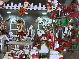 Feira antecipa lançamentos para decoração de Natal (Foto: Reprodução/TV Globo)