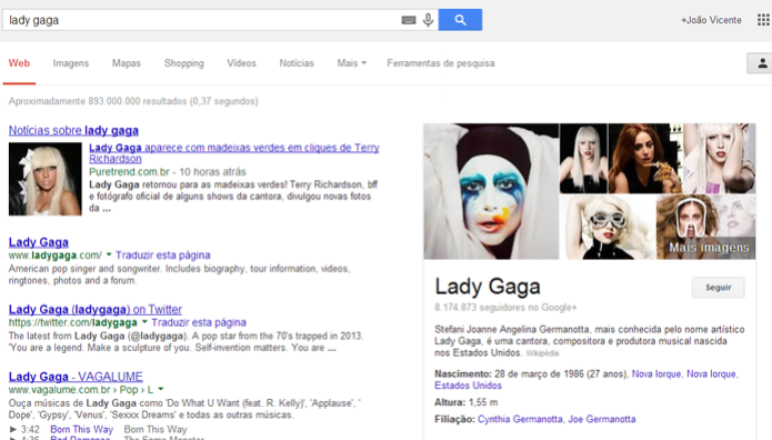 Google localiza automaticamente informações sobre celebridades (foto: Reprodução/Google) (Foto: Google localiza automaticamente informações sobre celebridades (foto: Reprodução/Google)) Google localiza automaticamente informações sobre celebridades (foto: Reprodução/Google) (Foto: Google localiza automaticamente informações sobre celebridades (foto: Reprodução/Google))