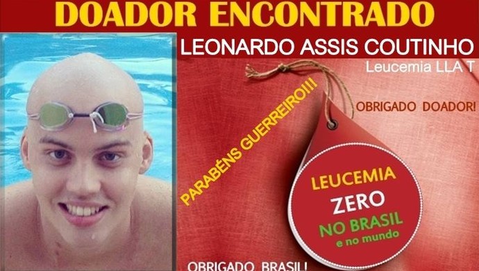 Leonardo Coputinho consegue doador compativel de medula (Foto: Reprodução/Facebook)