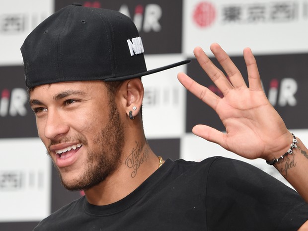 Neymar em evento em Tóquio, no Japão (Foto: Toru Yamanaka/ AFP)