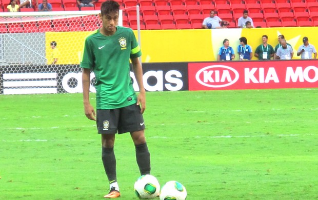 Neymar, Treino Seleção (Foto: Richard Souza)