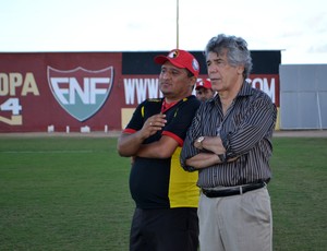Marconi Barretto e Higor César - Globo FC (Foto: Jocaff Souza/GloboEsporte.com)