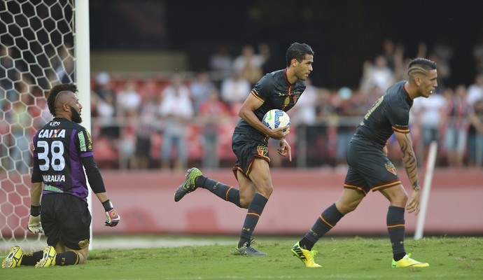 São Paulo x Figueirense gol Alan Kardec (Foto: Mauro Horita)