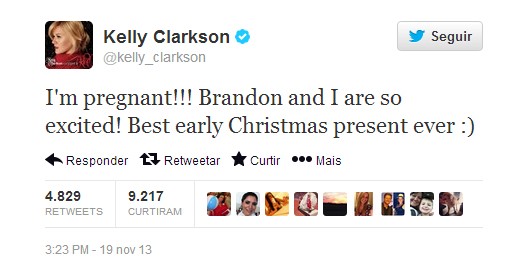 Kelly Clarkson (Foto: Twitter / Reprodução)