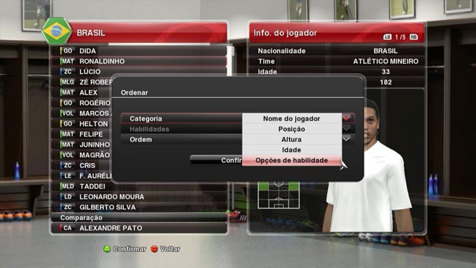PES 2014: aprenda a convocar a sua própria seleção no game (Foto: Reprodução/Murilo Molina)