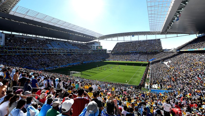 estádio Arena Corinthians jogo Argentina x Suíça (Foto: Getty Images)