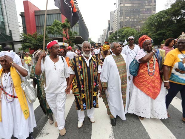 Marcha da Consciência Negra na Avenida Paulista. (Foto: Renato S. Cerqueira/Futura Press/Estadão Conteúdo)