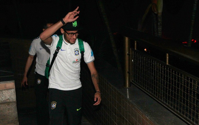 Neymar Chegada da Seleção Brasileira Belo Horizonte (Foto: Rafael Ribeiro/CBF)