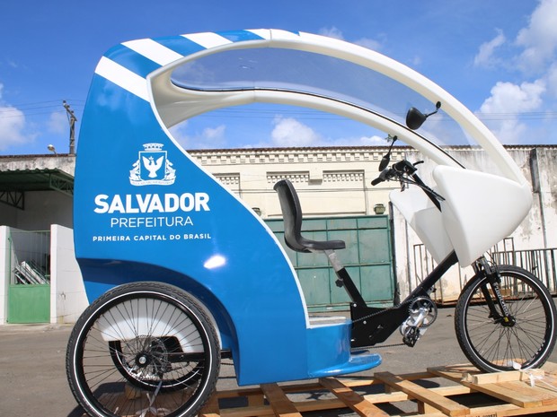 Triciclo velo-táxi Salvador (Foto: Divulgação/Prefeitura de Salvador)