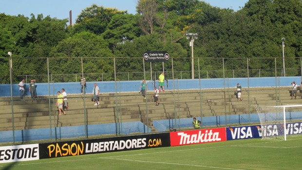 Torcedores Palmeiras em Assunção (Foto: Marcelo Prado)