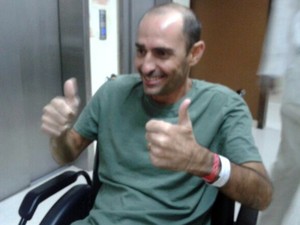 Rui Rezende deixou hospital em Salvador (Foto: Iane Rezende / Arquivo Pessoal)