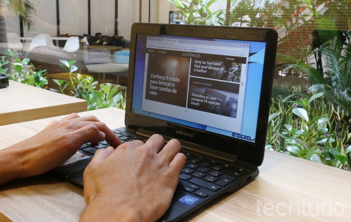 Chromebook 3 (Foto: Isabela Giantomaso/TechTudo) Chromebook 3 (Foto: Isabela Giantomaso/TechTudo)