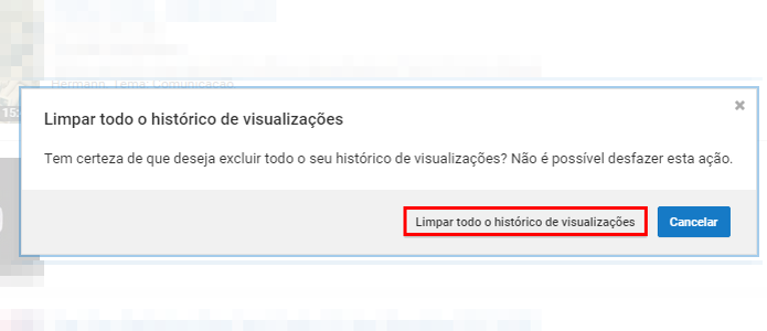 Confirme a exclusão para limpar todo o histórico (Foto: Reprodução/Paulo Alves) Confirme a exclusão para limpar todo o histórico (Foto: Reprodução/Paulo Alves)