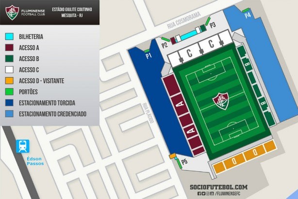 Mapa Fluminense Edson Passos (Foto: Reprodução) Mapa Fluminense Edson Passos (Foto: Reprodução)