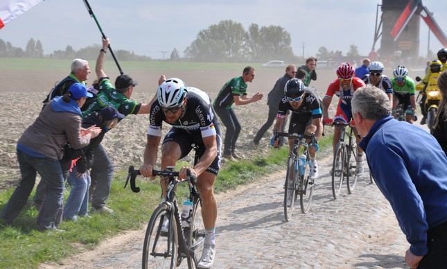 Boonen na Paris-Roubaix de 2014