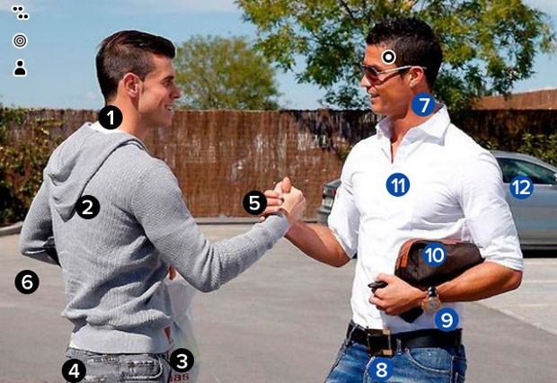 MONTAGEM - Cristiano Ronaldo e Gareth Bale real madrid (Foto: Reprodução / Facebook)