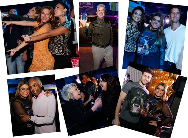 Aniversário Preta Gil - Carolina Diekmann e Juliana Paes, Lulu Santos, Preta entre Juliana Paes e Carlos Eduardo Batista, Preta e Gil, Ana Maria Braga e Ana Carolina, Petra e Rodrigo Godoy (Foto: AG.News)