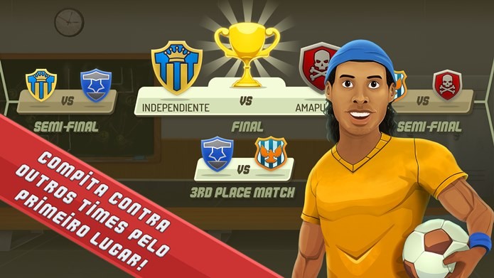 SocceR10 traz Ronaldinho Gaúcho em jogo que mistura estratégia e Futebol (Foto: Divulgação)