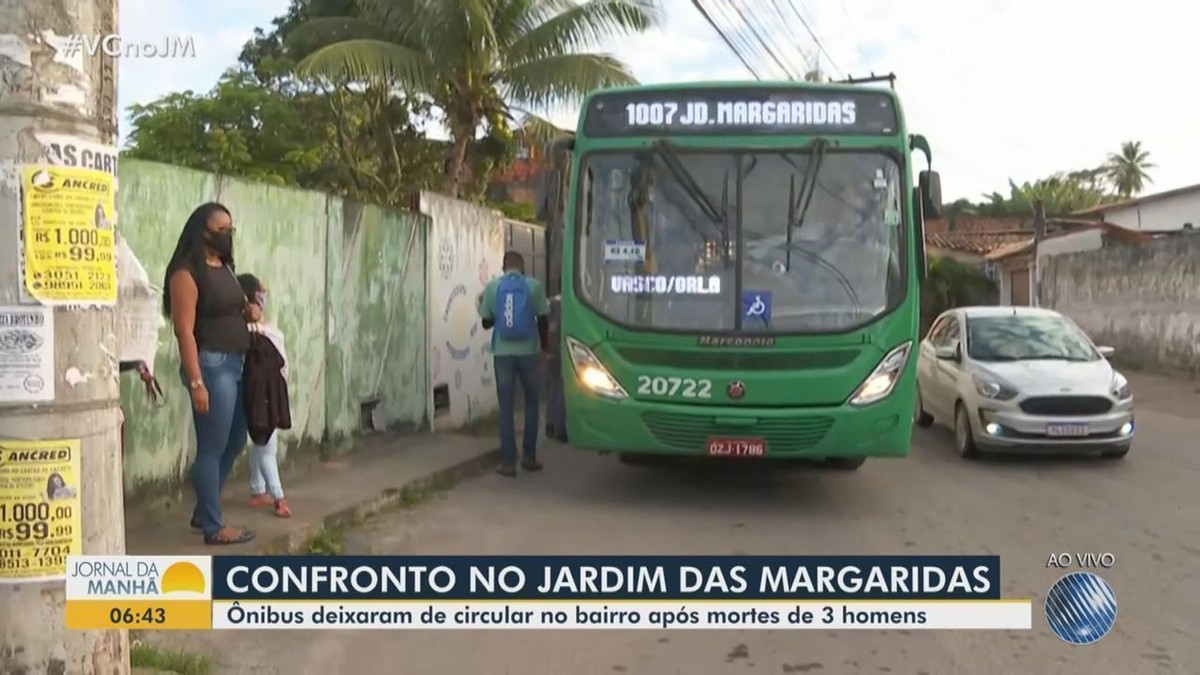 Nibus Seguem Sem Circular Em Parte Do Jardim Das Margaridas Em