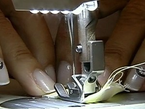 Empresas buscam profissionais para indústria têxtil (Foto: Reprodução / TV Globo)