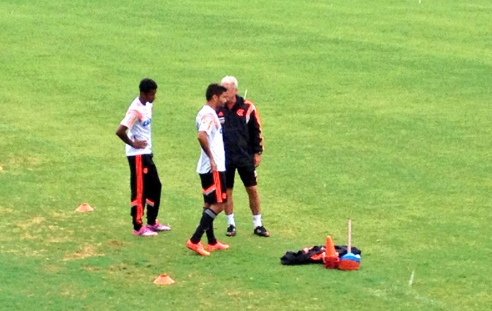 flamengo treino feed imagens (Foto: Cahe Mota)