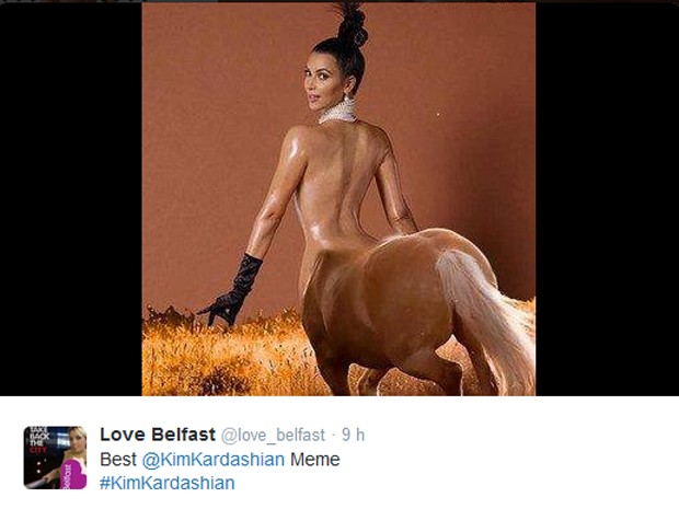 Internauta faz montagem da capa da revista 'Paper' com Kim Kardashian (Foto: Reprodução / Twitter)