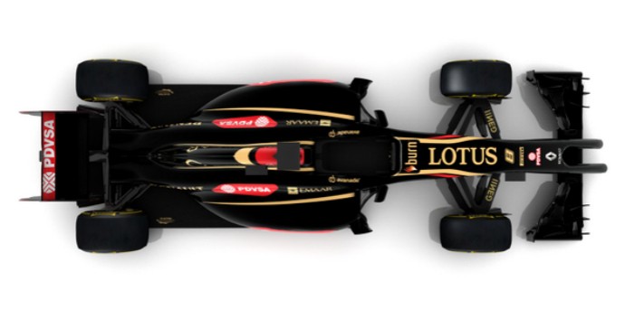 Lotus E22 vista de cima (Foto: Divulgação/twitter)