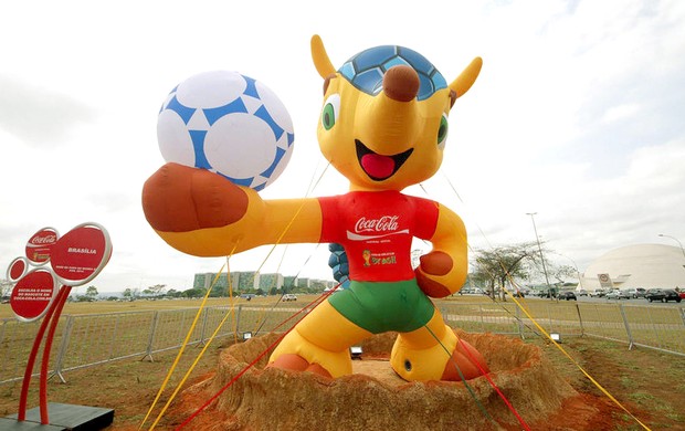  Tatu-bola, mascote oficial da Copa de 2014 Brasília  (Foto: Glauber Queiroz / Portal da Copa)