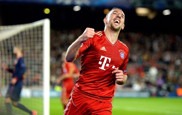 Ribery jogo gol Barcelona Bayern de Munique Liga (Foto: Getty Images)