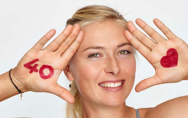 Sharapova estrela campanha de 40 anos da WTA (Foto: Reprodução)